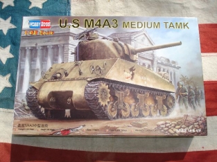 Hobby Boss 84803  U.S. Sherman M4A3 medium tank.